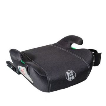 Inaltator auto cu Isofix BUF BOOF iSize Hero, omologat R129, 125-150 cm sau 22-36 kg, Gri Inchis