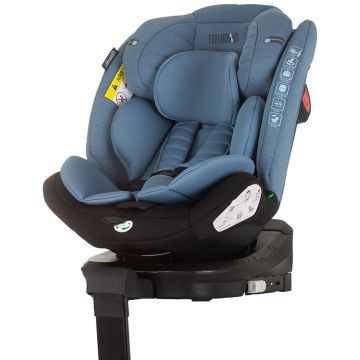 Scaun auto Chipolino Tourino I-Size 40-150 cm blue cu sistem Isofix