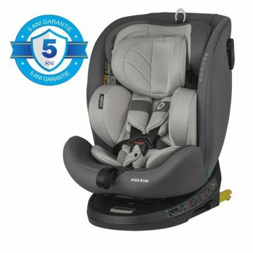 Scaun auto, Coccolle, Nova, i-Size, 40-150 cm, 9-36 kg, Rotire 360, Cu sistem Isofix+Top Tether, Tetiera reglabila in 15 pozitii, Moonlit grey