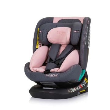 Scaun auto cu isofix Chipolino I Size Supreme 360 40 -150 cm 2024 Flamingo