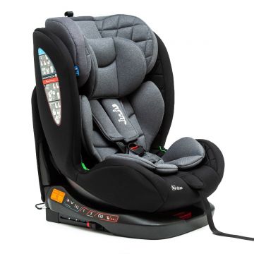 Scaun auto cu isofix, Juju, Total 360 I-Size, Negru