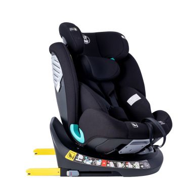 Scaun auto Deluxe Buf Boof i-Size cu isofix rotativ 360 grade 40-150 cm Saphir Black