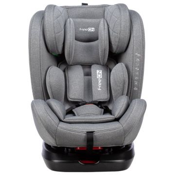 Scaun auto, FreeON, Sierra, Pentru copii, I-size, Nastere - 150 Cm, Rotire 360° grade, Tehnologie Isofix I-Size, Top Tether, Spatar reglabil, Conform cu ECE R129, Grey