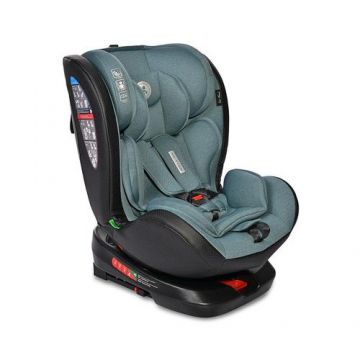 Scaun auto pentru copii Lorelli Nebula, i-Size, Isofix, R129, rotativ 360 grade, 0 luni-12 ani, 40-150 cm, pozitie de somn, rear facing, reglabil, sistem antibasculare, materiale premium, Albastru