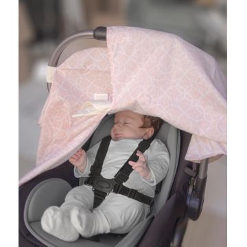 Protectie soare pentru scaun auto 0-13 kg BabyJem Roz