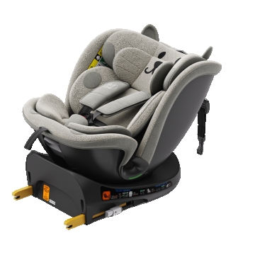 Scaun auto Buf Boof B-Joy Deluxe LightGreyCat iSize cu isofix, pozitie somn 155 grade, rotativ 360 grade, 40-150 cm Scaun auto Buf Boof B-Joy Deluxe LightGreyCat iSize cu isofix, pozitie somn 155 grade, rotativ 360 grade, 40-150 cm