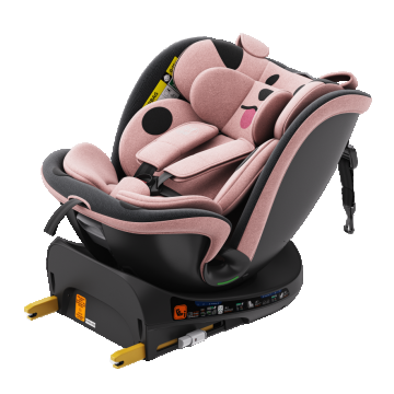 Scaun auto Buf Boof B-Joy Deluxe PinkDog iSize cu isofix, pozitie somn 155 grade, rotativ 360 grade, 40-150 cm Scaun auto Buf Boof B-Joy Deluxe PinkDog iSize cu isofix, pozitie somn 155 grade, rotativ 360 grade, 40-150 cm