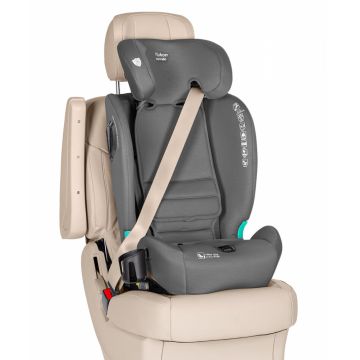 Scaun auto cu isofix 2 pozitii de inclinare Top Tether Carrello Yukon I-Size 76-150 cm Seashell Grey