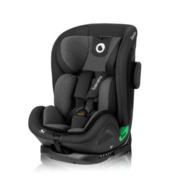 Scaun auto, Lionelo, Harper i-Size, Isofix, Cu centura TopTether, Cu spatar inclinabil in 5 pozitii, Cu tetiera reglabila in 13 pozitii, Cu tehnologie Dri Seat, Instalare cu fata inainte, 9-36 kg, 76-150 cm, Conform cu ECE R129, Gri