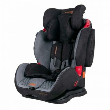 Coletto - Scaun auto Sportivo Spatar reglabil, Pozitie de somn, Protectie laterala, 9-36 Kg, Gri