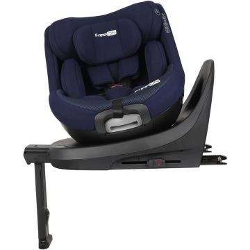 Scaun auto, FreeON, Lotus, Pentru copii, Nastere - 125 Cm, Rotire 360° grade, Tehnologie Isofix I-Size, Spatar reglabil, Conform cu standardul european de securitate ECE R129, Blue