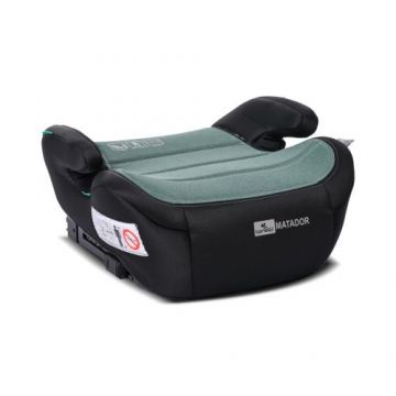 Inaltator auto pentru copii Lorelli Matador Green Pine, Isofix, i-Size, 6-12 ani, 125-150 cm, 22-36Kg, certificat R129