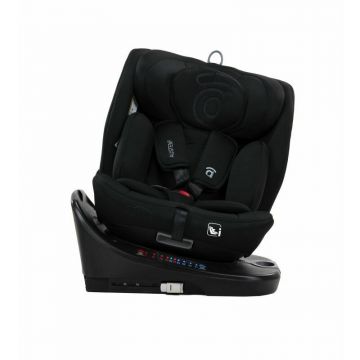 Scaun auto, Asalvo, Austen 2 i-Size, Cu spatar inclinabil in 4 pozitii, Cu tetiera reglabila in 4 pozitii, Rotire 360 grade, Top Tether, 0-36 Kg, 40-150 cm, Cu isofix, Negru