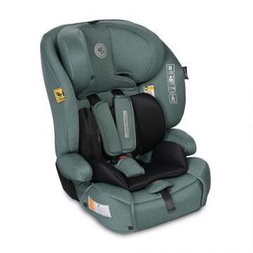 Scaun auto pentru copii Lorelli Benevento Green Pine, Isofix, i-Size, 15 luni-12 ani, 76-150 cm, certificat R129, tetiera reglabila, protectie in caz de impact