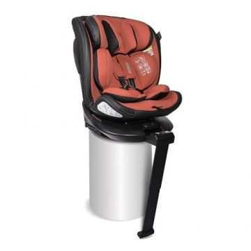 Scaun auto pentru copii Lorelli Estate Ginger, Isofix, 0 Luni-12 Ani, 40-150 cm, picior de sprijin telescopic, I-size, certificat R129, reglabil, pozitie somn, baza rotativa 360 grade, sistem de protectie impact lateral