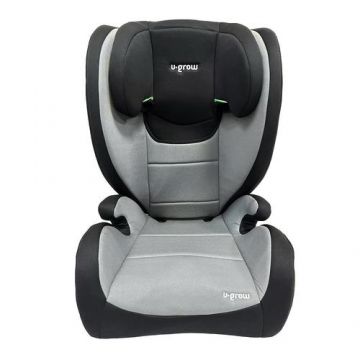 Scaun auto U-grow UG-HB59, 100-150 cm, R129, cu isofix (Negru)